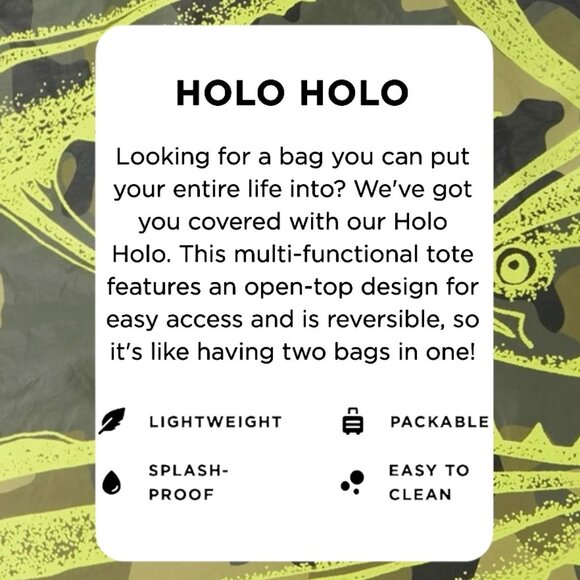 ALOHA Collection—Ahi & Iwa Bird Holo Holo Tote Bag—Lucky11 Limited Edition *NWT* - Picture 6 of 8
